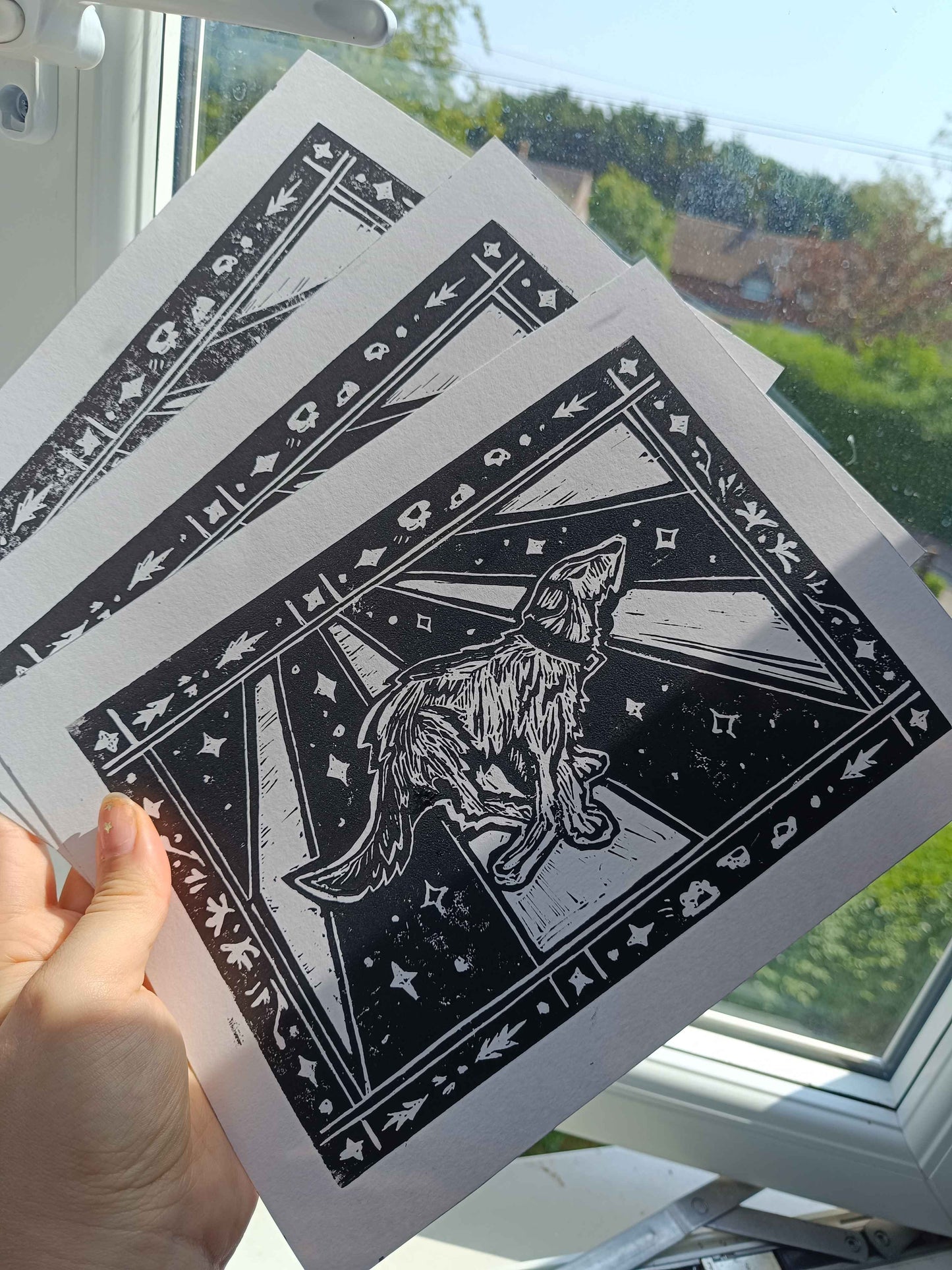 ‘Missing You’ Linocut Print