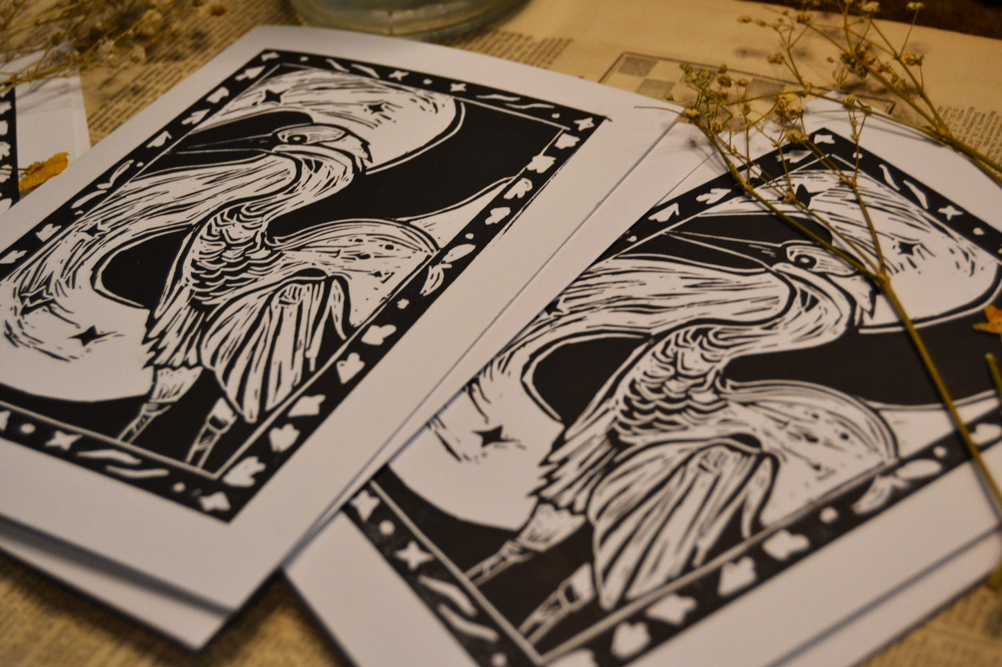 ‘The Heron’ Card