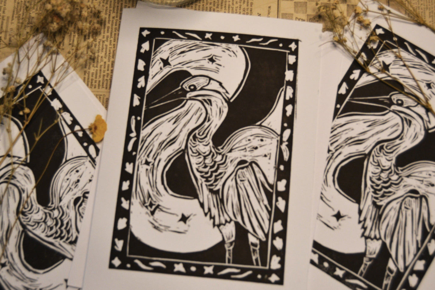 ‘The Heron’ Card